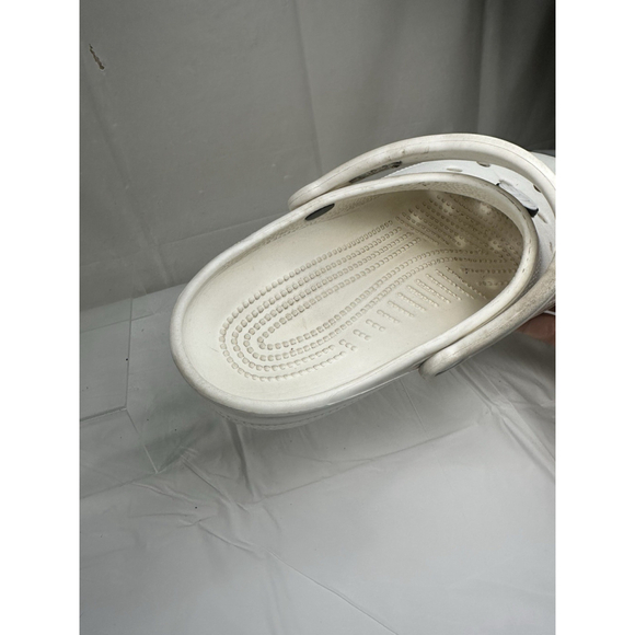 Crocs Classic Clog Womens White Size 9 - Picture 10 of 16